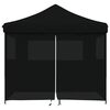 vidaXL Party Tent Folding Black 292 x 292 x 315 cm Oxford Fabric