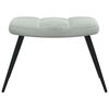 vidaXL Relaxing chair with Footstool 2 pcs Light Grey Velvet