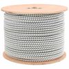 vidaXL Bungee Cords 10 mm Black and White PP and Rubber