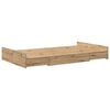 vidaXL Storage Bed Frame Artisan Oak 120 x 200 cm Engineered Wood