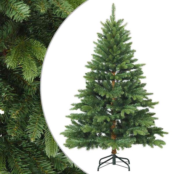 vidaXL Artificial Hinged Christmas Tree Green 120 cm PVC, PE and steel