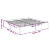 vidaXL Bed Frame without Mattress White 180x200 cm Super King