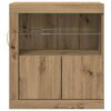 vidaXL LED Sideboard Brown 60.5 x 37 x 67 cm Engineered Wood