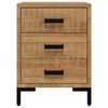 vidaXL Bedside Cabinets 2 pcs 40x30x55 cm Solid Wood Pine