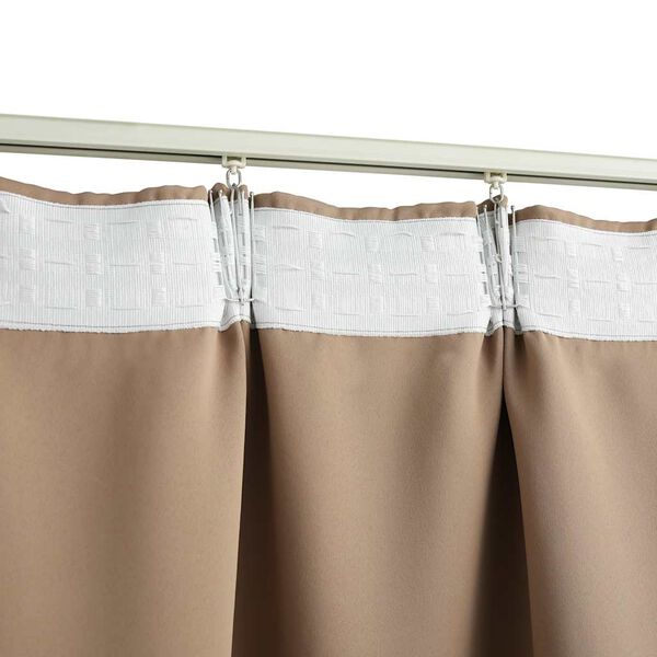 vidaXL Blackout Curtain with Hooks Taupe 290x245 cm