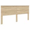 vidaXL Bed Frame with Headboard Sonoma 200 x 200 cm Solid Pine Wood