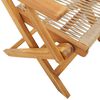 vidaXL Garden Chairs 2 pcs Beige Solid Wood Acacia and Polypropylene