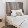vidaXL Upholstered Headboard Taupe 75 cm Solid Pine Wood