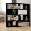 vidaXL Book Cabinet/Room Divider Black 105x24x102 cm