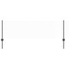 vidaXL Hexagonal Fence with Post 100 x 0.6 m PVC-Coated Steel Grey