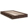vidaXL Bed Frame without Mattress Brown Oak 135x190 cm Double