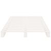 vidaXL Pallet Bed without Mattress White Single Solid Wood