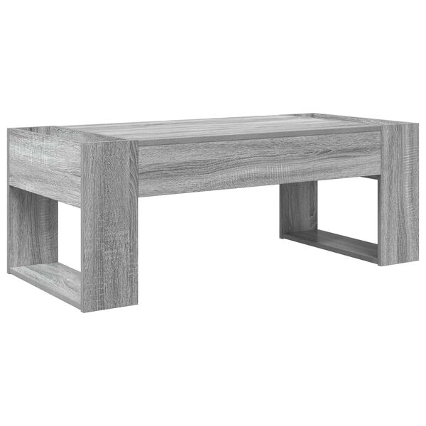 vidaXL Coffee Table Grey Sonoma 110 x 50 x 41 cm Engineered Wood