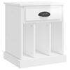 vidaXL Bedside Cabinets 2 pcs High Gloss White 43x36x50 cm