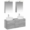 vidaXL Bathroom Furniture Set 5 pcs Grey Sonoma