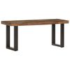 vidaXL Bench 110 cm Solid Reclaimed Wood and Steel