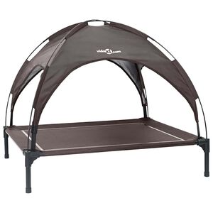 vidaXL Dog Bed 104 x 86 x 84.5 cm Steel Brown