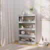 vidaXL Book Cabinet/Room Divider Concrete Grey 80x30x135 cm Engineered Wood