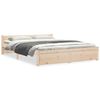 vidaXL Bed Frame without Mattress Solid Wood 135x190 cm Double