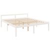 vidaXL Senior Bed without Mattress White 200x200 cm Solid Wood