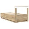 vidaXL Bed Frame with Headboard Sonoma Oak 70 x 190 cm Engineered Wood