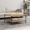 vidaXL Coffee Table Sonoma Oak 80x80x40 cm Engineered Wood