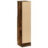 vidaXL Bathroom Cabinet with Roll Holder Smoked Oak 20.5x22x90 cm