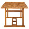 vidaXL Garden Dining Table 180x90x75 cm Solid Acacia Wood