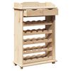 vidaXL Wine Rack Natural 58 x 28 x 90 cm Solid Pine Wood