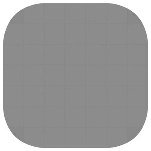 vidaXL Pool Ground Mat 49 pcs &Oslash; 408 cm Round EVA Foam Grey
