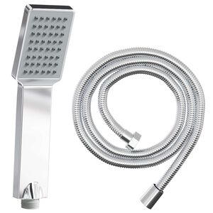 vidaXL Shower Head Set Chrome 150 cm Stainless Steel