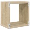 vidaXL Wall Cube Shelves 6 pcs Sonoma Oak 22x15x22 cm