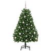 vidaXL Artificial Christmas Tree Green 120 cm PVC and Metal