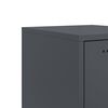 vidaXL Bedside Cabinets 2 pcs Anthracite 36x39x43.5 cm Steel