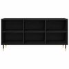 vidaXL TV Cabinet Black Oak 103.5 x 30 x 50 cm Engineered Wood