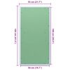 vidaXL Access Panel Green and Silver 55 x 105 cm