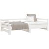 vidaXL Pull-out Day Bed without Mattress White 90x190 cm
