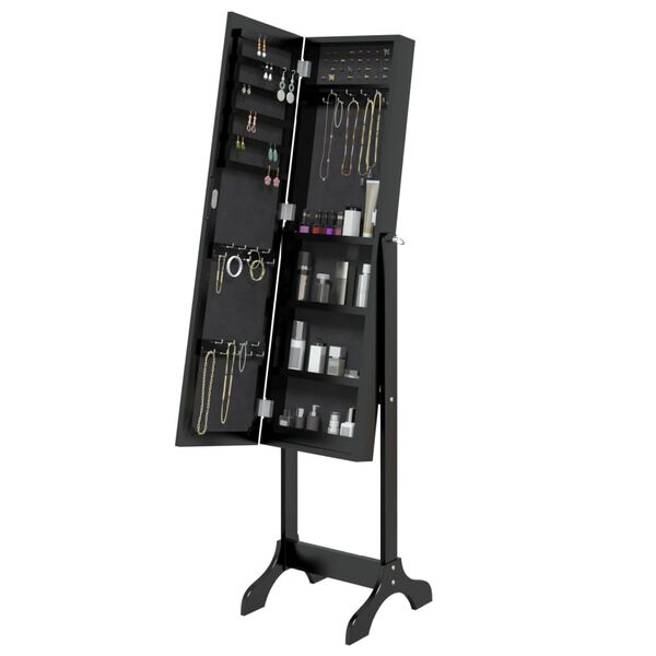 vidaXL Free-Standing Mirror Black 34x37x146 cm