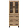 vidaXL Highboard with Drawer 2 pcs Artisan Oak Engineered Wood