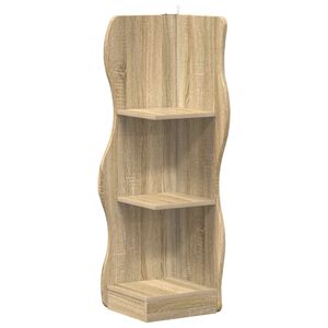 vidaXL Corner Shelf Sonoma Oak 34 x 33 x 102 cm Engineered Wood
