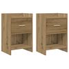 vidaXL Bedside Tables 2 pcs Artisan Oak 40 x 30 x 60 cm