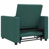 vidaXL Pull out Sofa Bed Single Dark green 90 x 165 x 87 cm Fabric