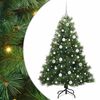 vidaXL Artificial Christmas Tree with 150 LEDs Green 150 cm PE and PVC