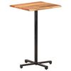 vidaXL Bar Table with Live Edges 60x60x110 cm Solid Acacia Wood
