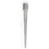 vidaXL Ground Spikes 6 pcs Silver 7x7x90 cm Galvanised Steel