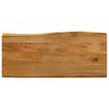 vidaXL Table Top 90x40x2.5 cm Live Edge Solid Wood Mango