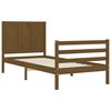 vidaXL Bed Frame without Mattress Honey Brown Single Solid Wood