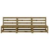 vidaXL Garden Sofas Armless 3 pcs 70x70x67 cm Impregnated Wood Pine