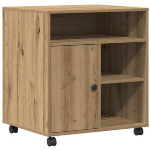 vidaXL Printer Stand Artisan oak 60 x 50 x 67 cm Engineered wood
