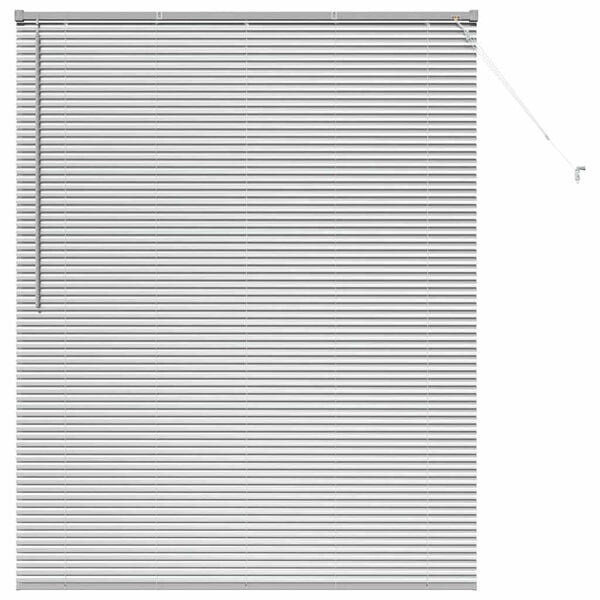 vidaXL Venetian Blinds Height Adjustable Silver 175 x 150 cm Aluminium